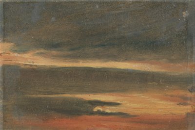 Wolken bei Sonnenuntergang von Unbekannt Unbekannt